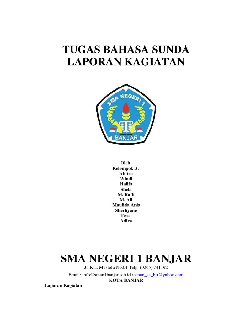 Laporan Kagiatan Bahasa Sunda