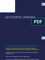 Geografie Urbana