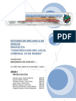 Informe Tecnico de Estudio de Mecanica de Suelos