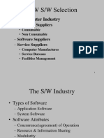 H/W S/W Selection: - The Computer Industry