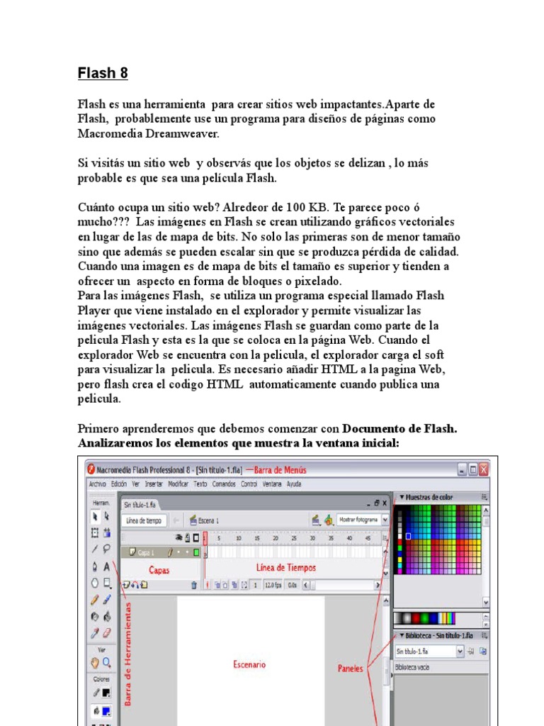 Tutorial de Flash y Ejercicio 1 | PDF | Herramientas | Point and Click