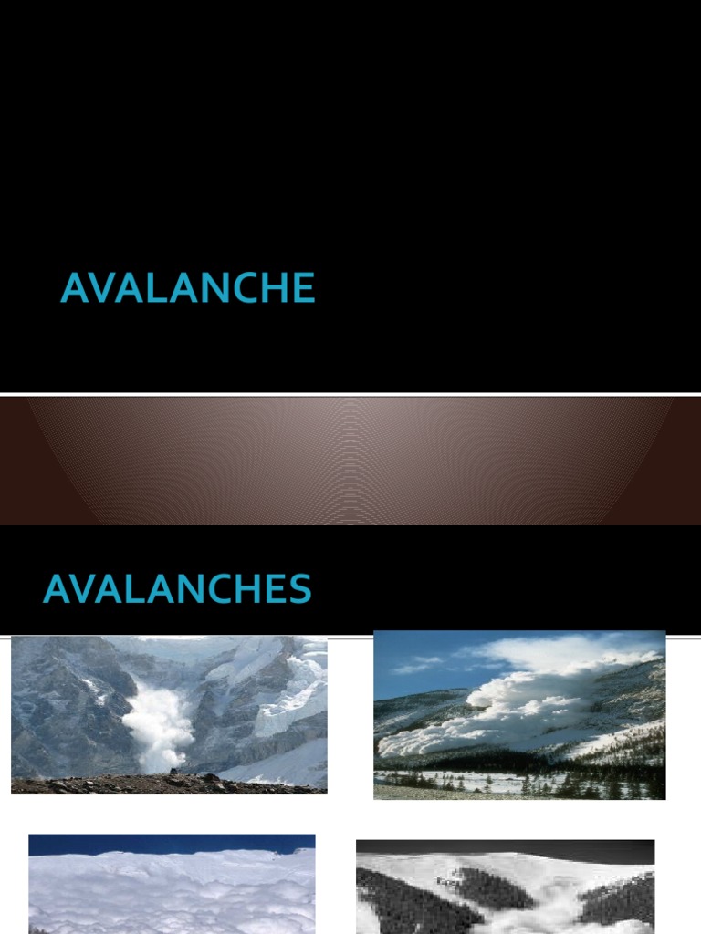 Understanding Avalanches and Safety Tips | PDF | Snow | Applied And ...