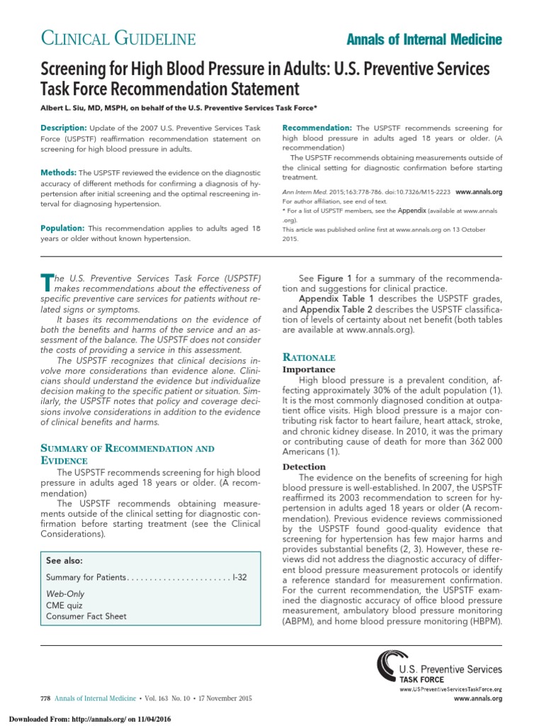 00010 | PDF | Hypertension | Blood Pressure