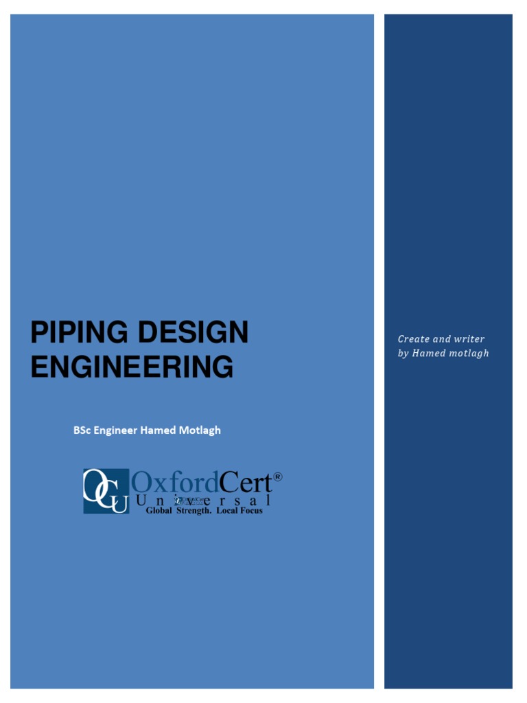 Piping Design Engineering Overview | PDF | Pipe (Fluid Conveyance ...