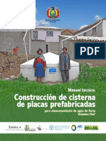 Manual de Construcción de Cisternas de Placas Prefabricadas 16 m3