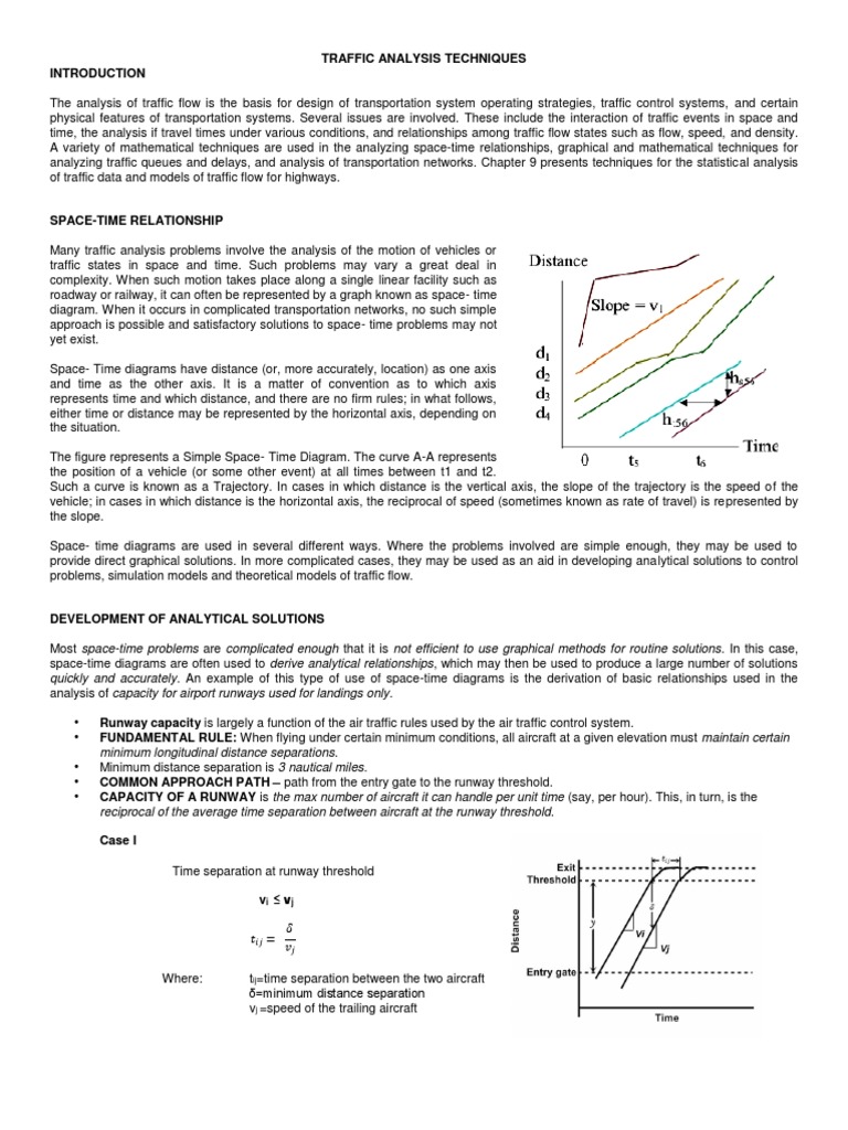 Traffic Flow Analysis Techniques | PDF | Traffic | Applied Mathematics
