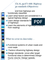 Lec 21, Ch.16, pp.671-688: Highway Design Standards (Objectives)