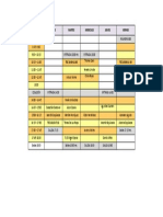 Horario 2da rotacion