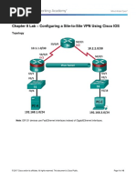 8.4.1.3 Lab -Configure Site-To-Site VPN Using CLI