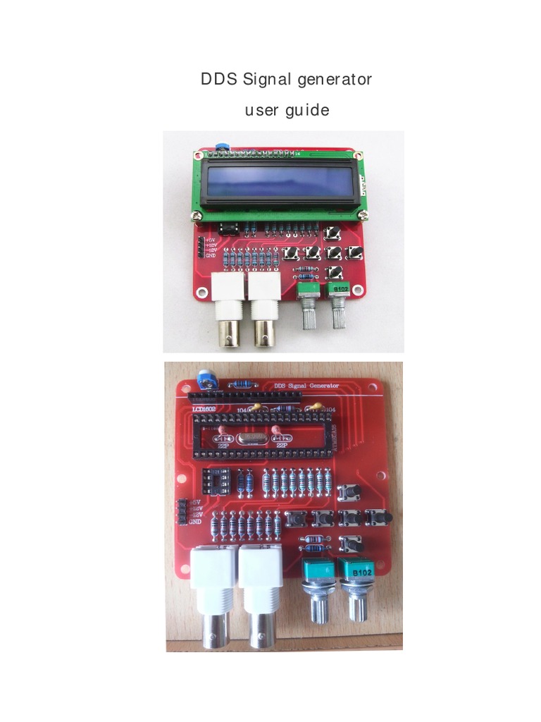 Arduino DDS Signal Generator Guide | PDF | Amplitude | Signal ...