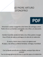 Himno y Oración Padre Arturo D'onofrio