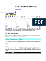 Barisan Aritmatika Dan Deret Aritmatika