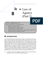 Topic 8 Law of Agency (Part 1)