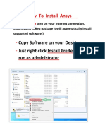 How To Install Ansys