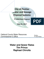 Pontiac Water and Sewer Rates FY 2018