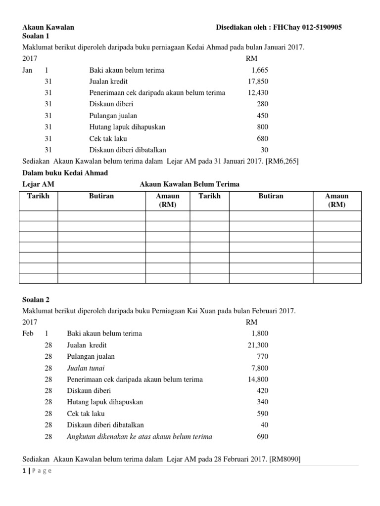Akaun Kawalan Pdf