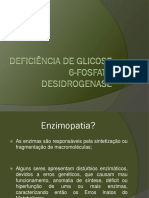 Deficiência de glicose 6-fosfato desidrogenase.pptx