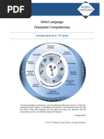 Thompson School District World Language - K-12 Competencies Aug 2017