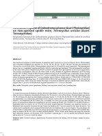 Respuesta Funcional de Cydnodromus Picanus (Acari: Phytoseiidae) Sobre La Arañita Bimaculada, Tetranychus Urticae (Acari: Tetranychidae)