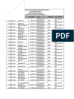 Birla Institute of Technology and Science, Pilani Instruction Division SECOND SEMESTER 2016-2017 Midsem Exam Seating Arrangement