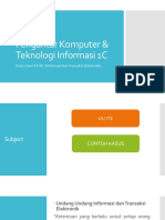 Pertemuan 8 - Kasus & UU ITE