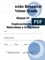 Plan - 1er Grado Bloque 4 Exploraci n de La Naturaleza