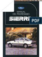 Manual Ford Sierra Tablero de Instrumentos