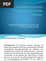 Acondicionamiento Territorial y Desarrollo Urbano