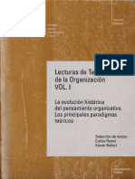 Evolución del pensamiento organizativo