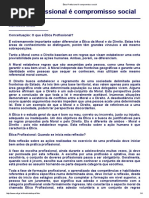 Ética Profissional é Compromisso Social