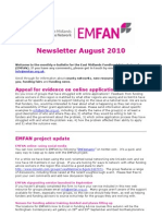 EMFAN Newsletter August 2010