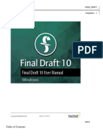 Final Draft 10 Manual