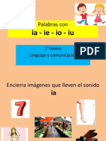 Palabras Con Ia Ie Io Iu