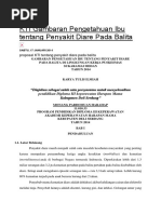 Download KTI Gambaran Pengetahuan Ibu Tentang Penyakit Diare Pada Balita by ismia SN356038948 doc pdf