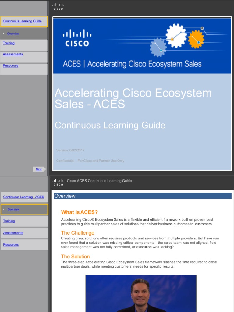 ACES Continuous Learning Guide | PDF | Cisco Systems | Business