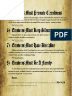 5) Einsteins Must Promote Cleanliness 6) Einsteins Must Keep Silence 7) Einsteins Must Have Discipline 8) Einsteins Must Be A Family