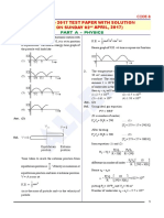 JEE Main 2017 Paper With Solution PDF