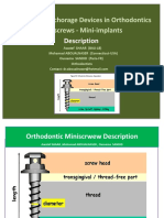 3 Mini Implant Miniscrews in Orthodontics Description Oussama Sandid Mohamad Aboualnaser Awatef Shaar Miniscrews Mini Implant en Orthodontie Orthodontists Dentsits Beirut Lebanon France Usa