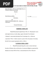 Benchmark v Kalanick and Uber