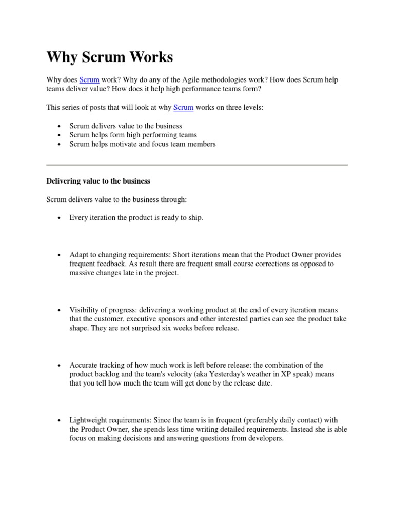 Scrum Pdf Scrum Software Development Agile Software Development