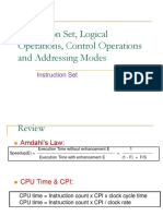 Instruction Set, Logical Operations, Control Operations and Addressing Modes