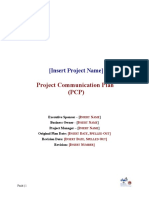 Project Communication Plan Template