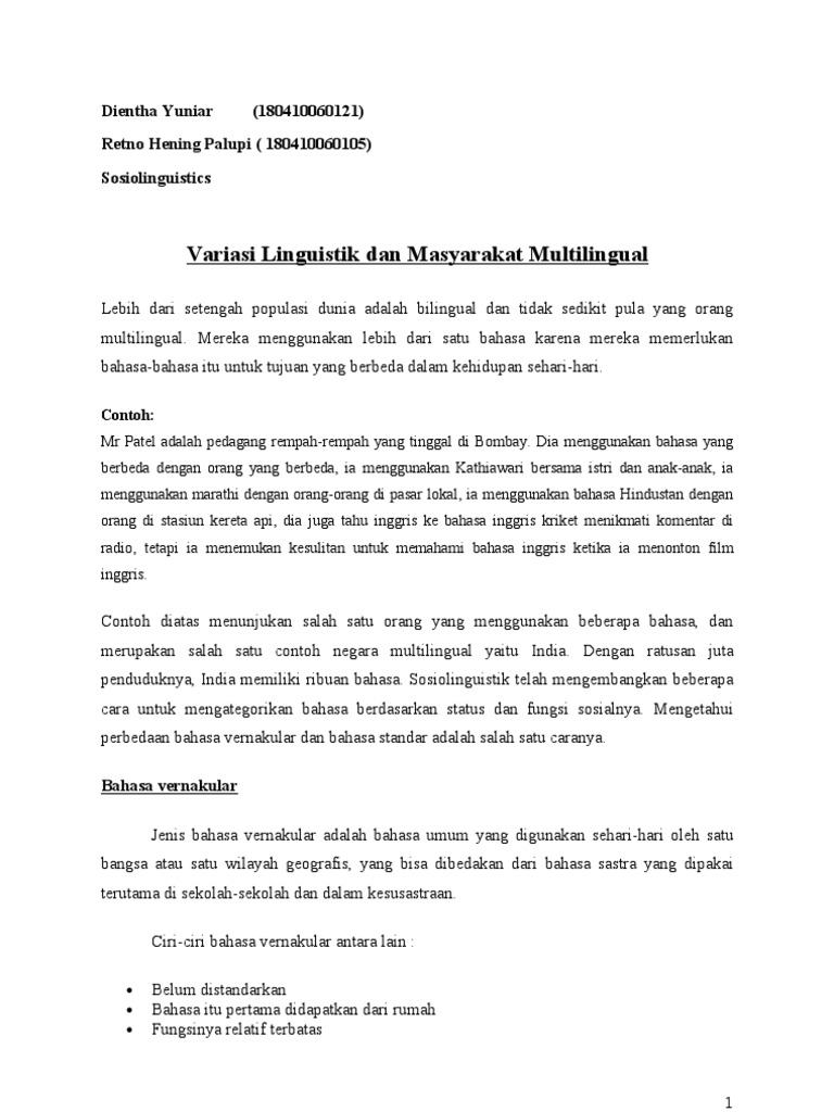 Contoh Judul Skripsi Bahasa Inggris Tentang Linguistic