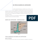 Selección de Tipos de Muros de Contención