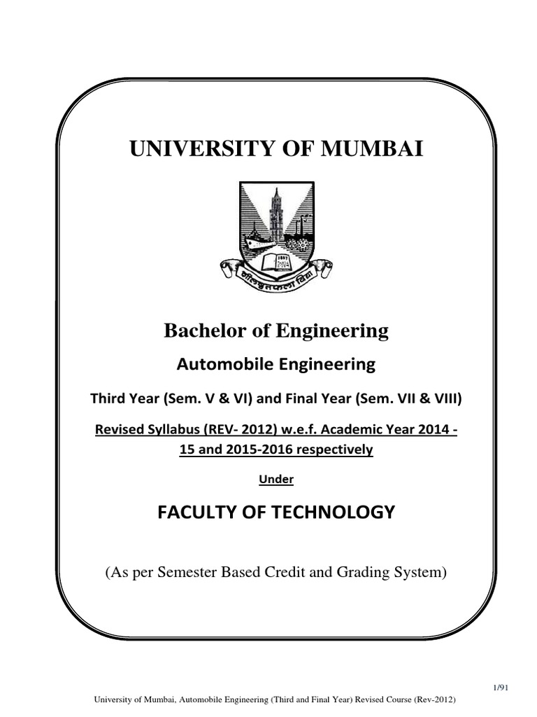 Internal Combustion Engines 2012-2013 BE Mechanical Engineering Semester 6  (TE Third Year) Old question paper with PDF download