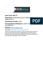 Cisco Premium 300-115 by VCEplus 230q PDF