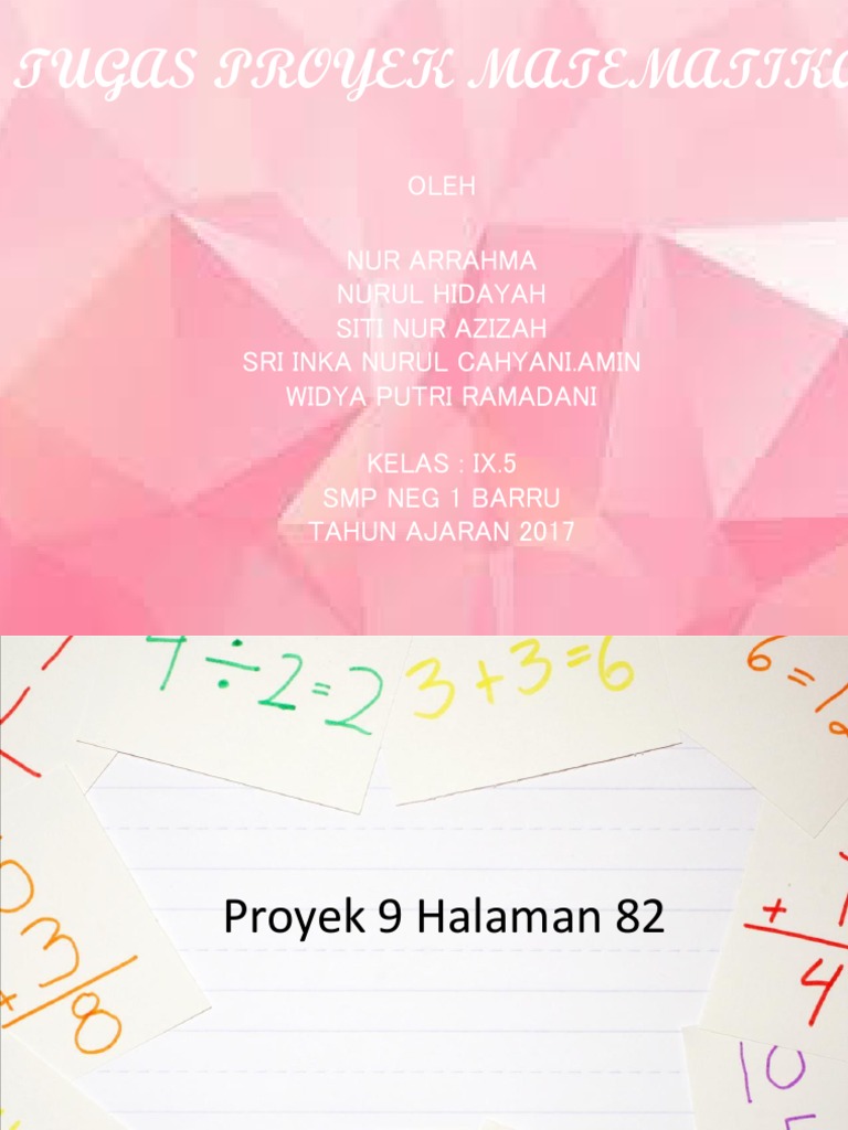 Tugas Proyek Matematika | PDF