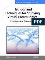 (Paradigms and Phenomena 1) Ben Kei Daniel-Handbook of Research On Methods and Techniques For Studying Virtual Communities - Paradigms and Phenomena, Volume 1 - IGI Global Snippet (2010)