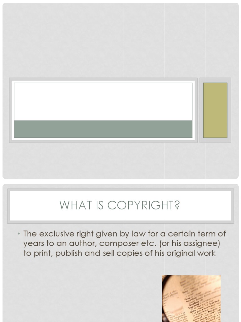 IPR Copyrights Copyright Infringement Copyright