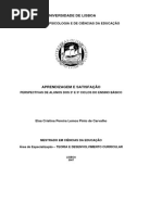 TESE DE MESTRADO - APRENDIZAGEM E SATISFAÇÃO